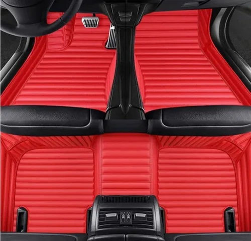 Miniatura 25 de Alfombrillas de cuero de lujo personalizadas para todo tipo de clima para el 99.99% de automóviles, SUV y camiones según el modelo automotriz Negro