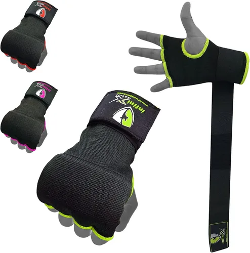 Miniatura 7 de Guantes interiores de gel para boxeo, vendajes acolchados elásticos debajo de los mitones, envolturas rápidas para niños, hombres y mujeres