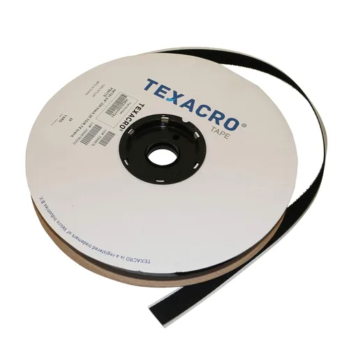 Velcro USA HOOK 70/BLK07525 70/71 TEXACRO Gancho con respaldo adhesivo solo del lado del gancho: 3/4" x 75 pies, negro