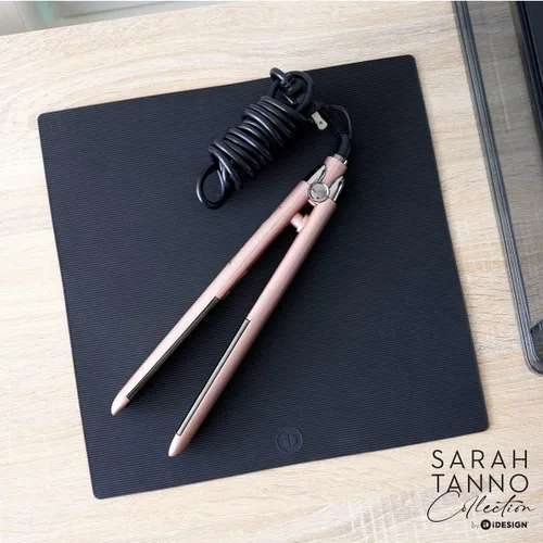 Miniatura 2 de iDesign The Sarah Tanno Collection - Tapete de silicona resistente al calor para organizadores de cajones de cosméticos, color negro