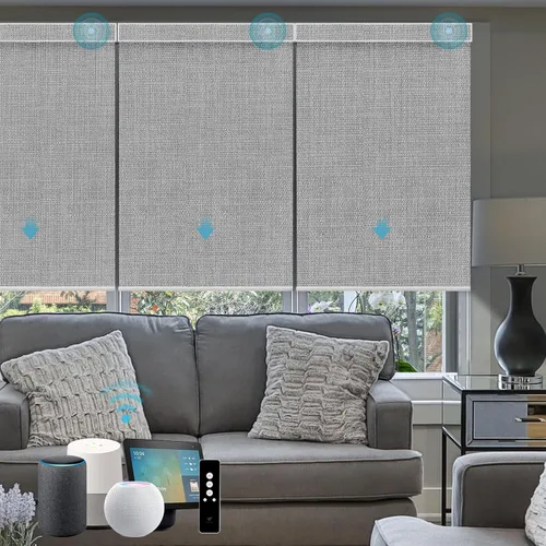 Miniatura 10 de SmartWings Persianas motorizadas con control remoto para ventanas, persianas enrollables Matter 100% opacas, automáticas, eléctricas inteligentes