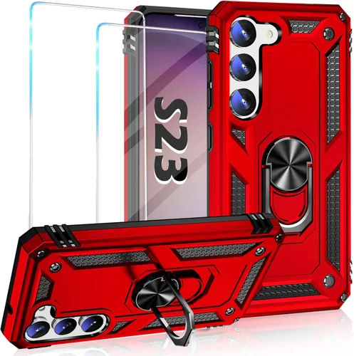 Miniatura 68 de Vaki Funda para Samsung Galaxy S22 5G con protector de pantalla integrado de grado militar, cubierta dura y resistente, funda resistente para Galaxy