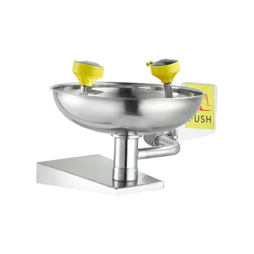 Miniatura 10 de VEVOR Estación de lavado de ojos de emergencia, unidad de lavado de ojos montada en pared de acero inoxidable, lavabo de primeros auxilios para ojos