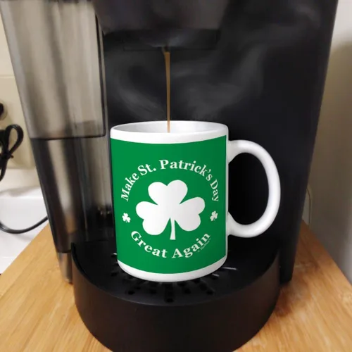 Miniatura 5 de ThisWear Tazas de café divertidas que hacen que el día de San Patricio sea genial de nuevo, trébol divertido regalo de café irlandés del día de San