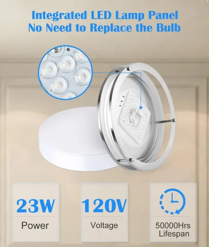 Miniatura 4 de Lámpara de techo LED de montaje empotrado, 23W, lámpara de techo LED de montaje empotrado de 13 pulgadas con 5CCT