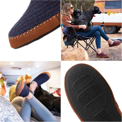 Miniatura 3 de Acorn Camden - Mocasines reciclados para mujer con forro bereber
