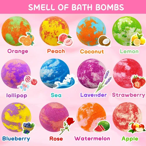 Miniatura 2 de Bombas de baño de unicornio con juguetes sorpresa en el interior para niños y niñas de 3, 4, 5, 6, 7, 8 años, regalo de cumpleaños para niñas