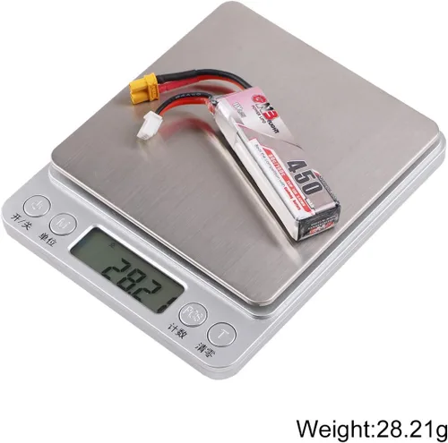 Miniatura 4 de Crazepony 2S HV LiPo Batería, 7.6V 450mAh 80/160C XT30 Plug para basureros Larva X Micro FPV Racing Drone Quadcopter - 2 piezas
