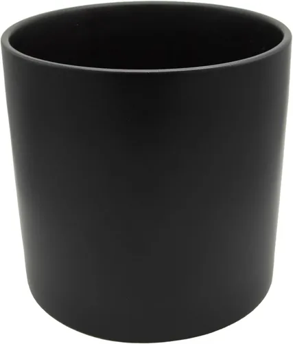 Miniatura 34 de WGVI Jarrón cilíndrico de cerámica grabada plateada de 6.5" de ancho y 6" de alto, arreglos florales, portavelas, maceta de terrario, contenedor