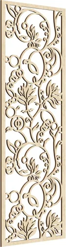 Miniatura 144 de 9 3/8"W x 24 3/8"H x 1/4"T Caspio Decorativos Paneles De Pared De Madera De Calado, Roble Rojo rojo (Red Oak)