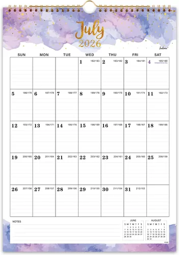 Calendario 2026 – Calendario de pared 2026 – Calendario grande 2026, 12 x 17 pulgadas, enero 2026 – diciembre 2026, encuadernación de doble alambre,