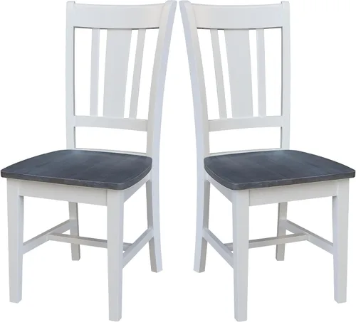 Miniatura 19 de International Concepts - Juego de dos sillas de comedor San Remo Splatback, color blanco