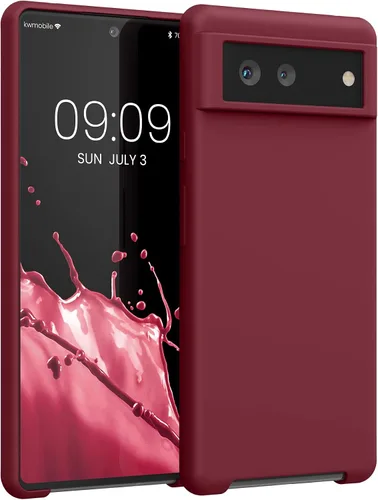 Miniatura 710 de kwmobile Funda Compatible con Google Pixel 6 Pro - Funda de teléfono de silicona TPU con acabado suave - Azul Arrecife