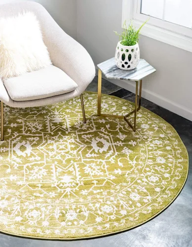 Miniatura 58 de Unique Loom Diseño tradicional clásico intrincado con detalles vintage envejecidos, alfombra de área, 3 pies 3 pulgadas x 5 pies 3 pulgadas, gris