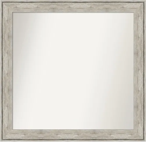 Miniatura 88 de Amanti Art Espejo de baño plateado para sobre fregadero, 28 x 47 pulgadas, espejo rectangular de plata imperial, marco de madera tradicional de gran