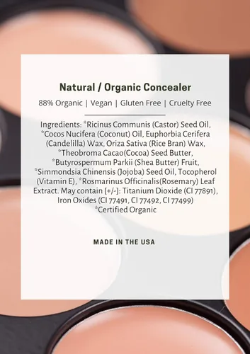 Miniatura 6 de Mom's Secret Corrector 100% natural, orgánico, vegano, sin gluten, libre de crueldad, fabricado en los Estados Unidos, 0.11 onzas (Bare Naked 12)