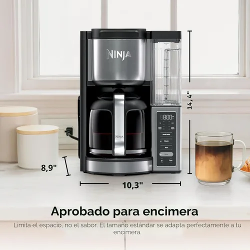 Miniatura 9 de Ninja Fresh Brew™ Cafetera de goteo Jarra de vidrio programable de 14 tazas, preparación clásica y rica, depósito de agua removible de 70 oz