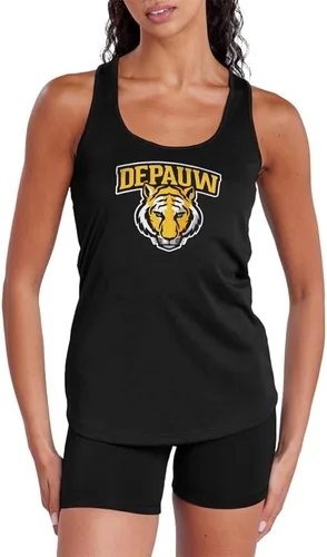 Miniatura 378 de Camiseta deportiva sin mangas oficial de NCAA Collegiate para mujer, con espalda cruzada, colección con logotipo primario
