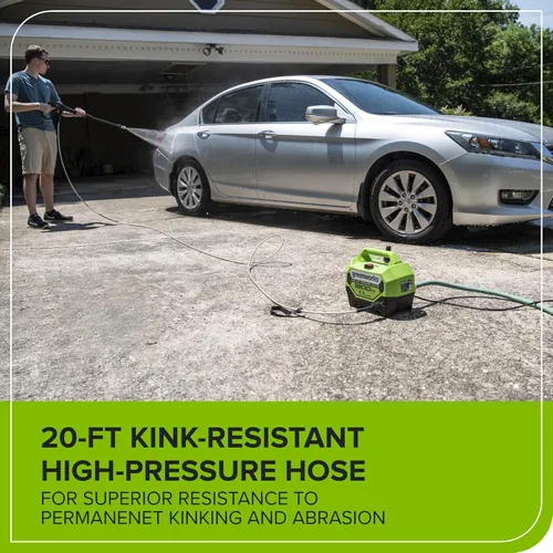 Miniatura 7 de Greenworks Lavadora a presión eléctrica de 1800 PSI (1.1 GPM) con certificación PWMA