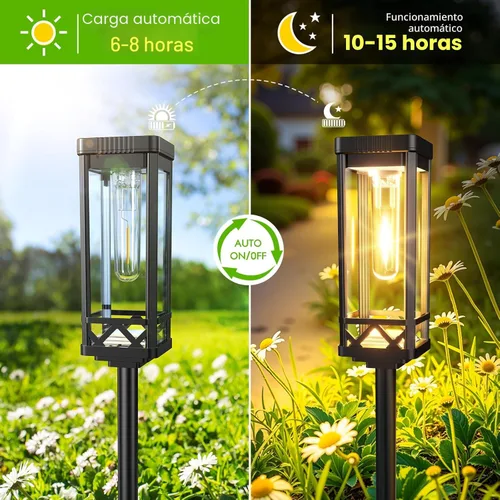 Miniatura 7 de KOOPER Taller Solar Pathway Lights Outdoor, 8 Pack Upgraded Brighter Solar Garden Lights Solar Powered, Up To 15 Hours Outdoor Solar Lights for Yard