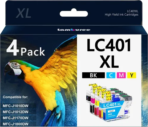 Miniatura 9 de LC406XL - Cartuchos de tinta con repuesto de alto rendimiento para Brother LC406 XL, funcionan con impresoras MFC-J4335DW MFC J4535DW MFC-J5855DW