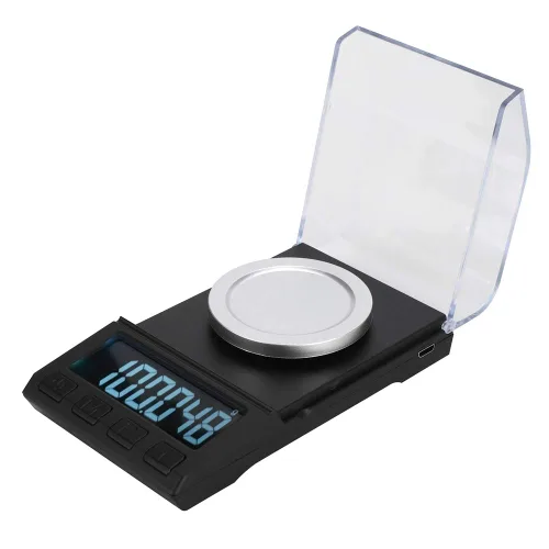 Miniatura 9 de Báscula digital de joyería, 3.53 oz/0.001 G LCD, mini báscula electrónica de joyería en quilates, equilibrio de laboratorio, oro, plata, diamante