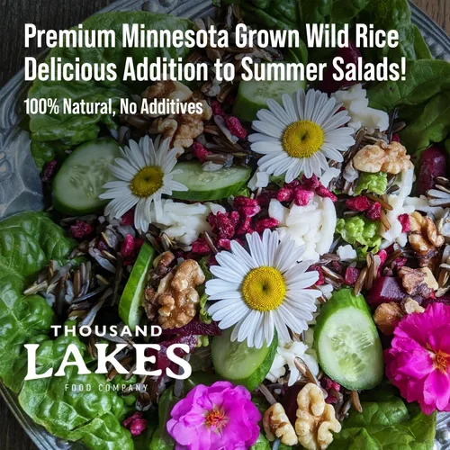 Miniatura 7 de Thousand Lakes Arroz silvestre cultivado en Minnesota - 15 onzas 100% arroz salvaje Todo natural