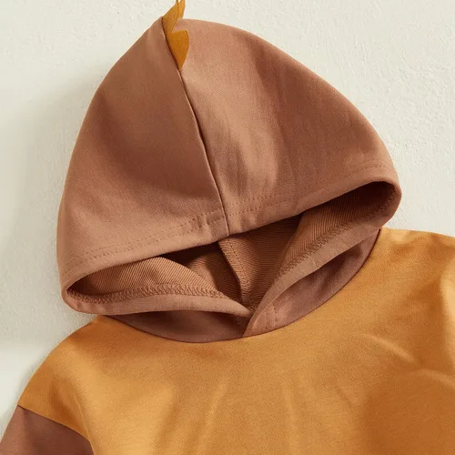 Miniatura 231 de Conjunto de ropa de otoño e invierno para bebé y niño, sudadera larga con capucha y pantalones para niños pequeños, 6, 12, 18, 24 meses, 2T