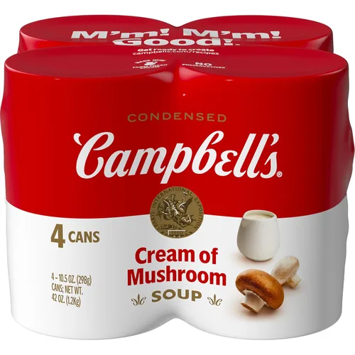 Miniatura 12 de Campbell's Cream of Mushroom - Sopa condensada de crema de champiñones, lata de 10.5 onzas