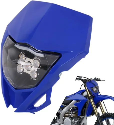 AnXin - Faro delantero para motocicleta LED universal para YZ125 YZ250 TTR230 YZ250F YZ450F DRZ400 WR250F WR450F, la mayoría de las motocicletas,