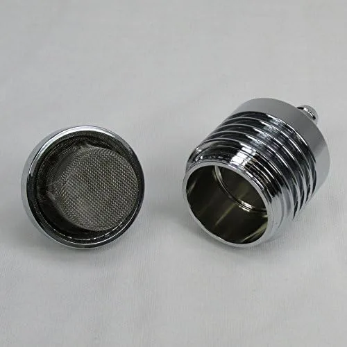Miniatura 6 de Filtro de combustible de aluminio cromado Billet Hi-FLOW para uso con manguera de combustible de 5/16 pulgadas de diámetro interior, pantalla
