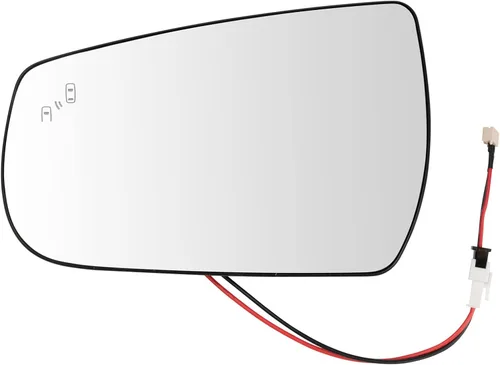 Miniatura 100 de TRQ Cristal de espejo izquierdo compatible con Chevrolet Silverado 1500 GMC Sierra 1500 2019-2021
