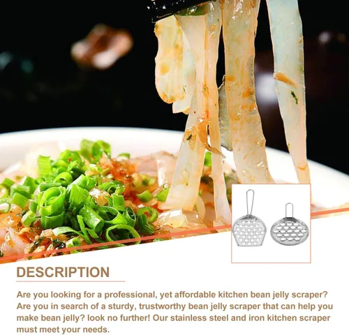 Miniatura 6 de Zerodeko 2 piezas de fideos jalea herramienta de raspador de alimentos de cocina raspador de fideos fríos, raspador de fideos de alimentos, raspador