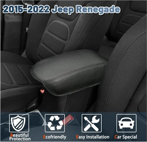 Miniatura 2 de Ruiya Funda para reposabrazos para Jeep Renegade, cubierta de consola central, para Jeep Renegade 2015-2023, accesorios para Jeep Renegade, cubierta