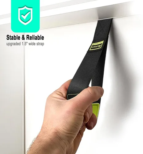 Miniatura 5 de Manificent Anclaje de Puerta para Bandas de Resistencia, Sistema de Anclaje de Puerta Acolchado de Servicio Pesado con Gancho de Puerta, Accesorio