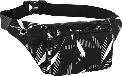 Miniatura 20 de Kamo Fanny Pack, Riñonera Mochila Impermeable Durable Poliéster Pequeño para el aire libre Ligero bolsa cruzada, bolso de día para Mujeres Hombres