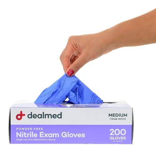Miniatura 8 de Dealmed Guantes de examen médico – 1800 guantes de nitrilo XL, desechables, no irritantes, sin látex, multiuso para un botiquín de primeros auxilios