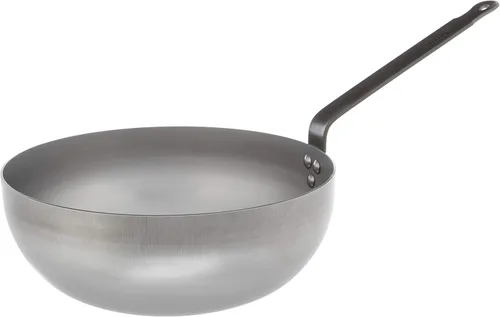 Miniatura 5 de Mauviel M'Steel - Sartén antiadherente natural de carbono negro con mango de hierro, 3.4 cuartos de galón, apto para todas las superficies