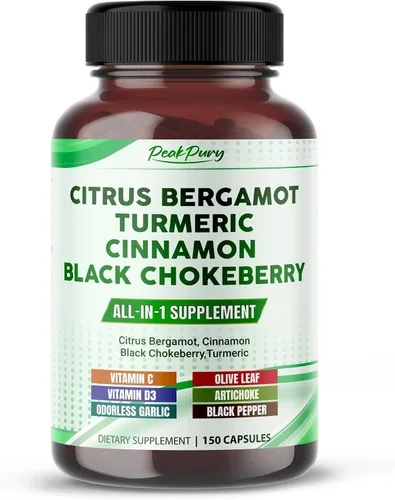 Cúrcuma de chokeberry negro con bergamota cítrica y canela - Apoyo general para el bienestar