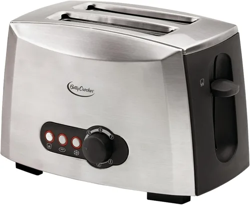 Miniatura 8 de Betty Crocker Tostadora multifunción de 2 rebanadas, tostadora de 2 rebanadas con ranuras extra anchas para pan grueso, bagel y gofre, dial
