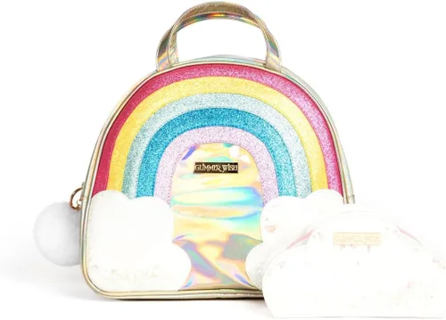 Miniatura 7 de Glimmer Wish Mermaid Selfcare Keepall y Mermaid Purple Pearl Pouch, bolsa de viaje para artículos esenciales y pequeña bolsa de cosméticos, regalos
