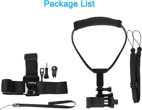 Miniatura 7 de Pellking POV/Vlog - Kit de montaje para correa de cabeza para teléfono inteligente, compatible con teléfonos inteligentes iPhone Samsung, Hero 9, 8