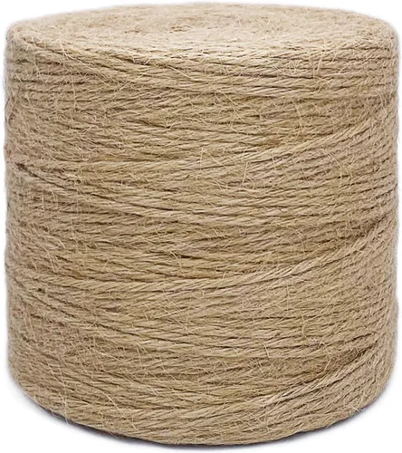 Cuerda de yute de 1000 pies de 0.118 in de grosor natural para jardín, cuerda resistente para jardinería, agrupación, manualidades, manualidades,