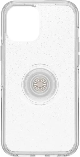 Miniatura 2 de OtterBox Funda transparente para iPhone 12 mini Otter + Pop Symmetry Series - Stardust POP, PopSockets integrado PopGrip, delgada, apta
