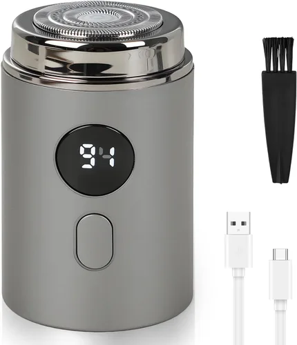 Mini afeitadora eléctrica portátil para hombres y mujeres, maquinilla de afeitar eléctrica recargable por USB, recortadora individual de bolsillo