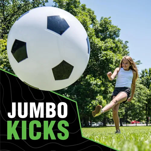 Miniatura 3 de DO-U-Play Games - Balón de fútbol jumbo, 30 pulgadas de diámetro, material de goma superior duradero y resistente, pelota inflable grande