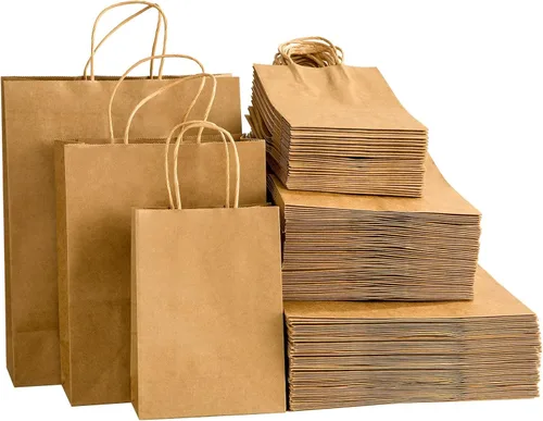 Miniatura 13 de 80 bolsas de papel blanco con asas a granel, de 16 x 6 x 12 pulgadas, bolsas de regalo grandes, bolsas de papel de estraza a granel para boutiques