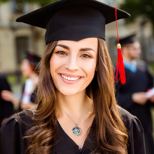 Miniatura 2 de Meeshi Regalos de graduación para ella 2023, collares de graduación para mujeres, regalos de graduación universitaria para niñas, joyería