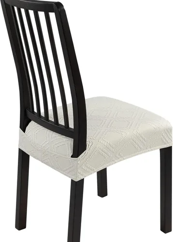 Miniatura 60 de SearchI Juego de 6 Fundas de Asiento para Sillas de Comedor Elásticas, Fundas de Asiento Suave Extraíbles y Lavables para Sillas de Comedor, Flor