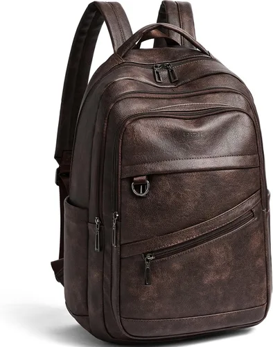 Miniatura 14 de LATMAP Mochila de 43L para mujeres y hombres - Mochila de cuero vegano, bolsa de viaje, maleta de mano, mochila universitaria, para trabajo